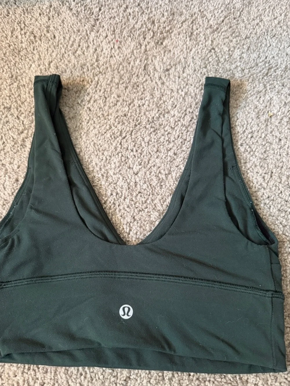 Deep Green V-Neck Bralette - Women Intimates